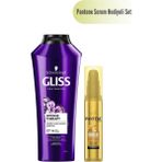 Duy Gliss Intense Therapy Yeniden Yapılandırıcı Şampuan 360 ml - Omega Plex ve Acai Üzümü + Pantene Onarıcı ve Koruyucu Serum 100 ml