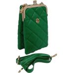 Duygushoesbag Yandan Deri Askılı Kadın Mini El Omuz Çantası - Yeşil