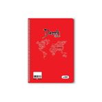 Duz 40 Yaprak Spiralli Defter A4 Boy Plastik Kapak (1 Adet)