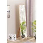 Düz Dikdörtgen 150X43 cm Ayaklı Salon Antre Çocuk Odası Banyo Wc Yatak Odası Boy Aynası - Ahşap - 150 x 43 cm