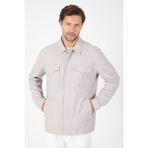 Düz Gabardin Polo Yaka Tam Astar Esnek Standart Fit Mont 1007250111 - Taş Rengi - 56
