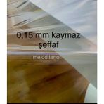 Düz Ince Şeffaf 0,15 mm En Net Görüntü Pvc Naylon Muşamba Masa Örtüsü - 140 x 220 cm