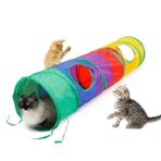 Duz Kedi Tuneli Katlanir Gokkusagi Uzun Duz Kedi Kopek Oyun Tuneli Evcil Hayvan Oyun Tuneli