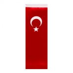 Düz Kesim Türk Masa Bayrağı (Direksiz) 8,5x25 cm