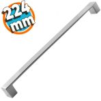 Düz Mobilya Mutfak Dolabı Çekmece Dolap Kapak Kulpu Kulbu Krom 224 Mm Metal Kulp