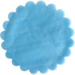 Düz Organze Hazır Kesilmiş Tül 24 CM - 100 Adet Mavi