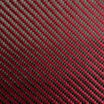 Düz örülmüş karbon fiber kumaş 0,5 m2/1 m2 Karbon Aramid Elyaf Hibrit Kumaş Bezi 3K Karbon Elyaf Aramid Elyaf 190 gsm 0,2 mm Kalınlık(Red,1 Sqm)