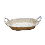 Düz Oval Sepet Plastik 38x28cm yükseklik 7cm
