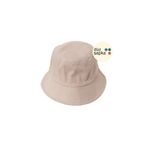 düz şapka studio Düz Şapka | Pudra Bej Gabardin Bucket Balıkçı Şapka - Minimalist, Logosuz ve Yazısız