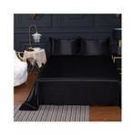 Düz Saten Nevresim Takımı Parlak Yumuşak ve Pürüzsüz Siyah Mavi Kırmızı Kahverengi ve Mor 120X230cm Ebatlarında Elastik Değildir 180X230cm ve 230X250cm Seçenekler Dahil