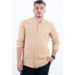 Düz Şef Gömlek Aşçı Kıyafeti Chef Aşçı Forması - Bej - Taba - 2XL