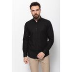 Düz Siyah Renk Slim Fit Erkek Gömlek