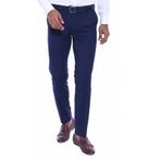Düz Slim Fit Lacivert Erkek Kumaş Pantolon - Wessi