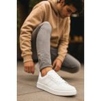 Düz Taban Beyaz Sneaker Ayakkabı Ünisex Ayakkabı Kadın Spor Erkek Spor - 43