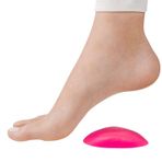 Düz Taban Rahatsızlığı Olanlar İçin Pembe Renk, Kendinden Yapışkanlı Yumuşak Jel Silikon Ark Desteği (Sağ ve Sol Ayak, 1 ÇİFT)