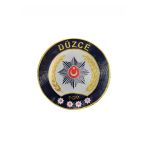 Düzce Polis Kol Arması 3D Plastik Tpu, Yeni Tip, Cırtlı, Standart Ölçü, 1.Sınıf Kalite