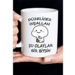 Düzelicez İnşallah Baskılı Kupa