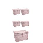 Düzenleyici Kutu Organizer Cırtlı Saklama Hurç Maxi Boy 30cm X 40cm X 50cm (5 Adet) FRTKGTepo5135