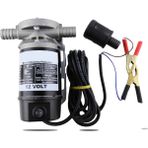 DÜZEY 12 VOLT 200 W Güçlü Mazot Aktarma Pompası 3/4'' Hortum Çıkışlı Sıvı Transferi İçin