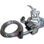 Düzey 12 Volt 3/4'' Hortum Çıkışlı Dıştan Çekme Mazot Aktarma Sıvı Transfer Pompası + Akaryakıt Tabancası + 5 Metre Hortum Seti