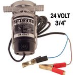 DÜZEY 24 VOLT 3/4'' HORTUM ÇIKIŞLI DIŞTAN ÇEKME MAZOT AKTARMA(SIVI TRANSFER) POMPASI (SU,SÜT,YAĞ) - 3/4'' Boy-24V