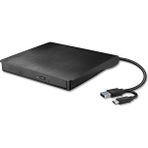 DVD Sürücü Usb3.0 Tip C Çift Arayüz Evrensel Tepsi Tipi Harici Optik Sürücü DVD Oynatıcı CD Yazıcı (Yurt Dışından)