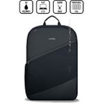 D'vers 17.3-15.6 Inç 5 Bölmeli Darbe Korumalı Su Itici Kumaş ve Fermuar Özellikli Laptop Sırt Çantası - 16.1 inç - Siyah