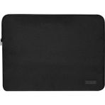 D'vers Su Geçirmez Fermuar Detaylı Unisex 15-15,6 Inç Uyumlu Macbook Kılıf Notebook Laptop Çantası - 15.6 inç - Siyah
