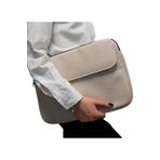 D'vers Unisex 13-14-15.6 Inç Uyumlu Macbook Kılıf Notebook Laptop Çantası - Krem