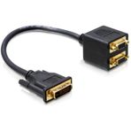 DVI (24+5) to 2xVGA Çevirici Dönüştürücü Kablo Çoklayıcı Splitter