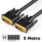 Dvi to Dvi Kablo Çift Filtreli DVI-I Dual Link 24+5 Kablo 5 Metre