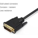 dvı to vga 5 metre 24+1 dvi vga kablo