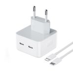 DVIP DVIP N45 35W Yeni Nesil Apple Uyumlu Çift PD Type-C Port Compact Çıkışlı Ev tipi Şarj Aleti Kablolu Set