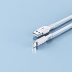 Dvip L13 6A 110W USB-A to Lightning Beyaz 1 mt Data ve Hızlı Şarj Kablosu