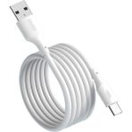 Dvip L24 Beyaz 6A 100W USBA to Type-C 1 mt Hızlı Şarj ve Data Kablosu