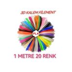 dvrktasarım Divrak3d Filament Pla 1.75mm Pla 20 Renk X 1 Metre 3 Boyutlu Kalem Flamenti