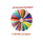 dvrktasarım Divrak3d Filament Pla 1.75mm Pla 25 Renk X 1 Metre 3 Boyutlu Kalem Flamenti
