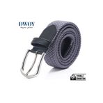 DWOY Elastik Gri Örgü Kemer