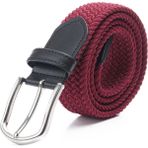 Dwoy Elastik Örgü Kemer - Bordo - 115 cm