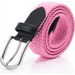 Dwoy Elastik Örgü Kemer - Pembe - 115 cm