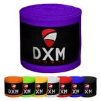 DXM SPORTS Boks El Sargıları İç Eldivenler - Esnek Elastik Bandajlar 180", Kickboks için Erkek Kadın MMA Muay Thai Kickboks Dövüş Sanatları Delme Eğitimi (Mor)