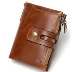 Dxyap Erkek cüzdanı, deri, akıllı cüzdan, akıllı izleyici, GPS cüzdanı, erkekler için, hırsızlığa karşı orijinal deri cüzdan, retro, Bluetooth, iki katlı, cüzdan, cüzdan, cüzdan, kahverengi