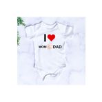 D&Y GAUDERY I LOVE MOM DAD I LOVE ANNE BABA İSİMLİ BEBEK ZIBINI