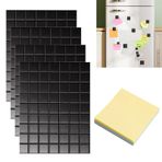 Dyiouxin Düz yapışkanlı mıknatıslar, kendinden yapışkanlı mıknatıslar, 252 adet mıknatıslı plaka, 20 x 20 mm, yapıştırmak için mıknatıslar, düz mıknatıslar, yapışkan pedler, kendinden yapışkanlı