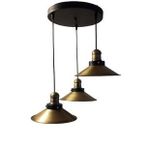 Dylight Retro Eskitme Kaplama 3 Lü Dekoratif Rustik Sarkıt Avize Çap 30 Cm
