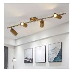 Dylight Retro Eskitme Kaplama Hareketli Modern Spor 4 Lü Led spot Avize Günışığı Ampullü
