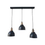 Dylight Retro Metal Dekoratif 3 Lü Masa Üstü Siyah Rustik Avize En:60 cm - 1