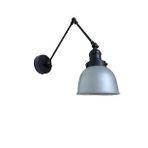 Dylight Retro Metal Dekoratif Akrobatik Rustik Gri Mafsallı Duvar Aplik