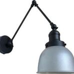 Dylight Retro Metal Dekoratif Akrobatik Rustik Gri Mafsallı Duvar Aplik