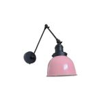 Dylight Retro Metal Dekoratif Akrobatik Rustik Pembe Mafsallı Duvar Aplik